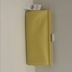 Banana Republic Yellow Textured Wallet